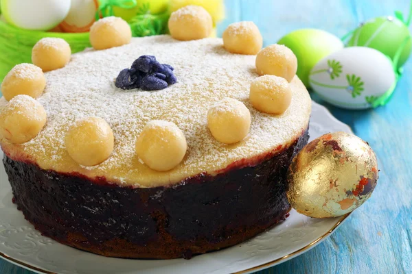 Английский Пасхальный торт крупным планом — стоковое фото