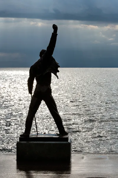 Фредди Меркьюри статуя в Монтрё — стоковое фото