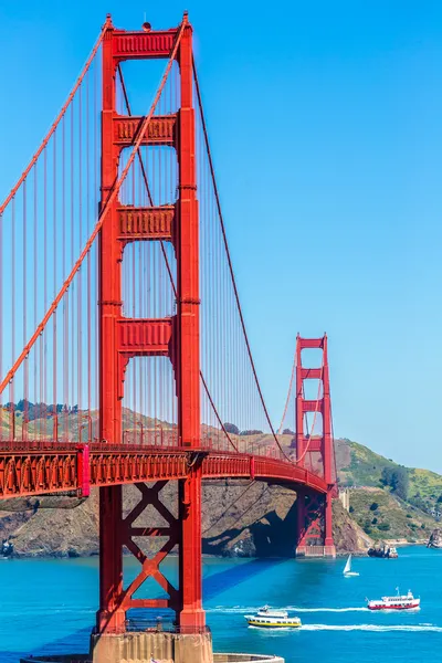 Мост Золотые ворота Сан-Франциско из Калифорнии Президио — стоковое фото