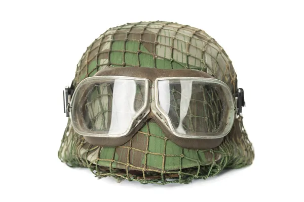 Замаскированные шлем с защитные очки — стоковое фото