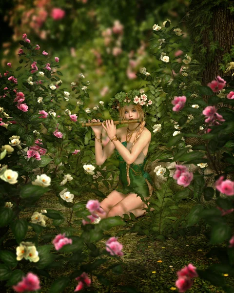 Розовый Сад, 3d cg — стоковое фото