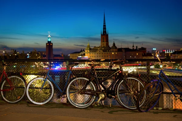 Велосипеды в Стокгольм — стоковое фото