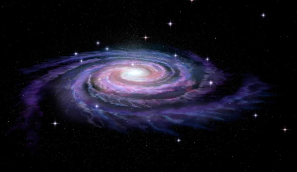 Спиральная галактика Млечный путь — стоковое фото