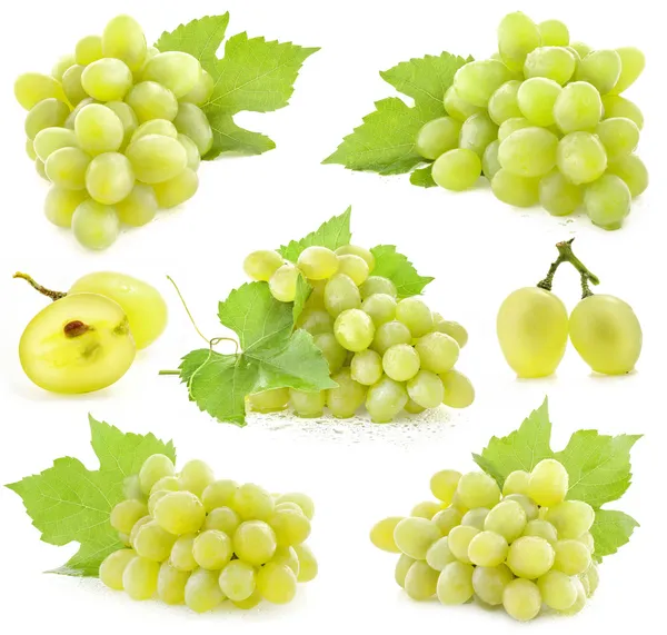 Сбор винограда с листьями — стоковое фото