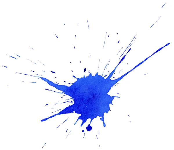 Абстрактный синие чернила всплеск Стоковое Изображение
