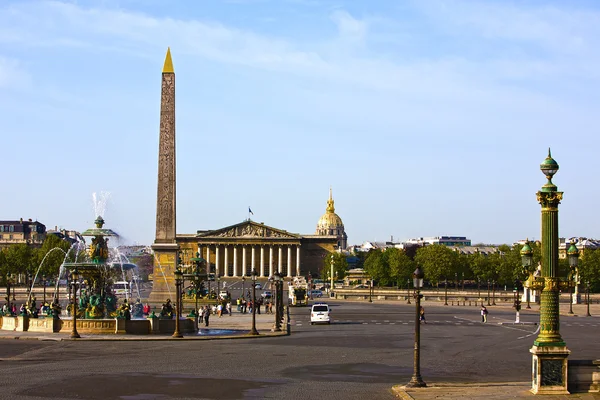 Место de la Concorde Париже — стоковое фото