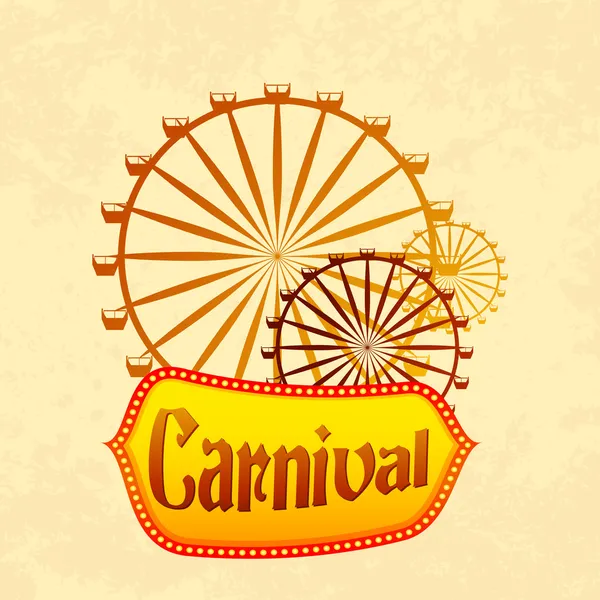 Гигантское колесо на карнавале — стоковый вектор