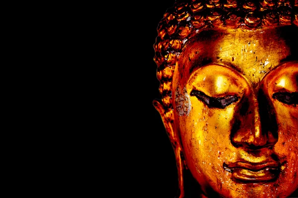 Старая Золотая статуя Будды Лицензионные Стоковые Изображения
