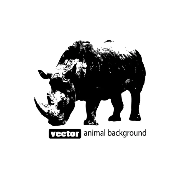 Векторная иллюстрация носорога Лицензионные Стоковые Векторы