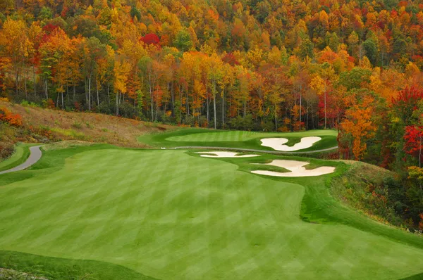 Осень горных гольфа — стоковое фото