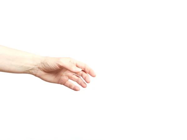 Изолированные руку на белом фоне — стоковое фото