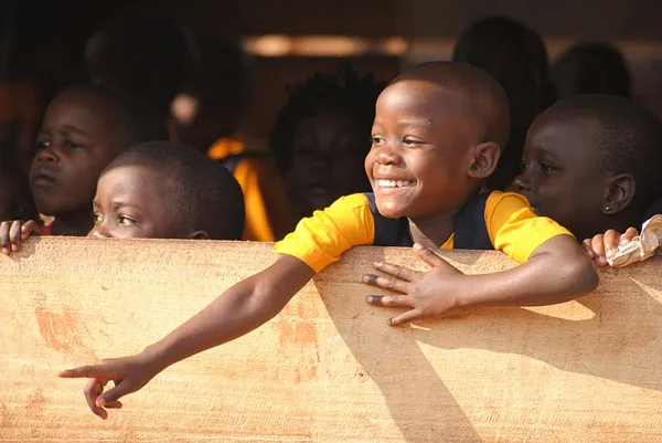 Мальчик студент из Уганды — стоковое фото