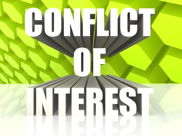 Конфликт интересов — стоковое фото