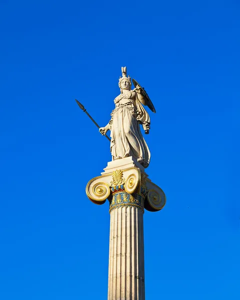 Статуя Афины в Академии Афин Стоковое Изображение