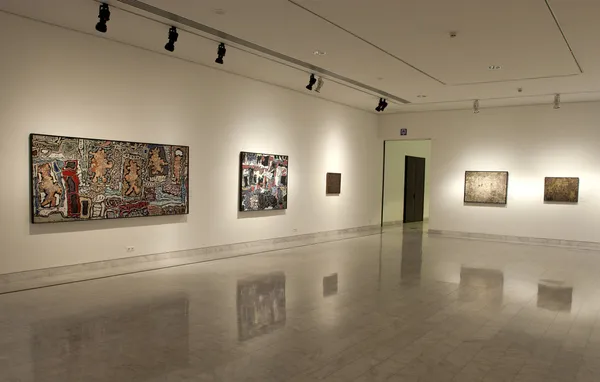 Ранние годы живопись выставка испанского художника Пабло Пикассо — стоковое фото