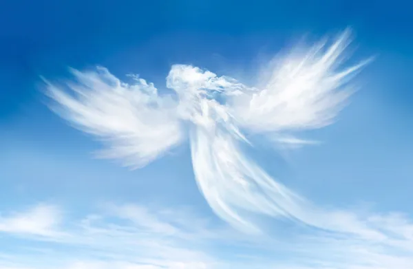 Ангел в облаках — стоковое фото
