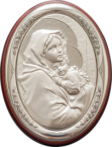 Девственница Мэри и ребенок Иисус — стоковое фото