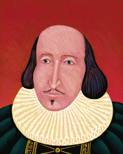 Иллюстрация Уильяма Шекспира — стоковое фото