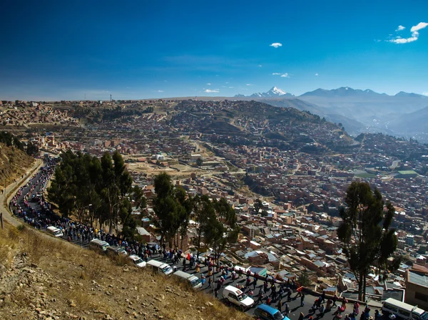 Парад в Ла-Пас — стоковое фото