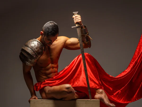 Мускулистые Рима воин — стоковое фото