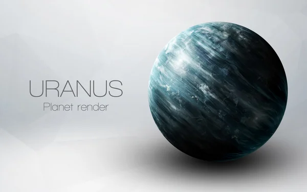 Уран - 3d изображения с высоким разрешением представляет планет солнечной системы. Это элементы изображения, представленной НАСА — стоковое фото