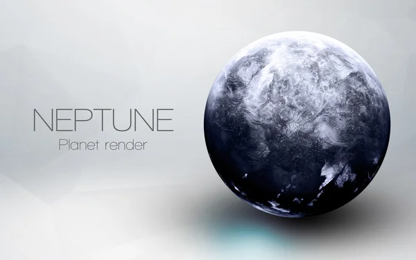 Нептун - 3d изображения с высоким разрешением представляет планет солнечной системы. Это элементы изображения, представленной НАСА — стоковое фото