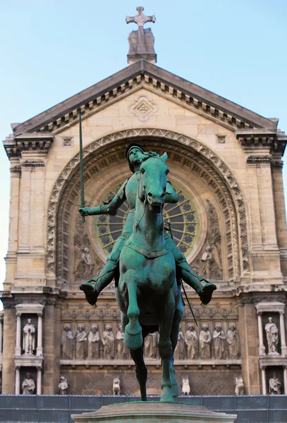 Old Monument of Jeanne d'Arc (Joan of Arc) — стоковое фото