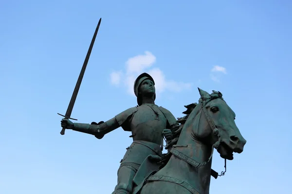 Old Monument of Jeanne d'Arc (Joan of Arc) — стоковое фото