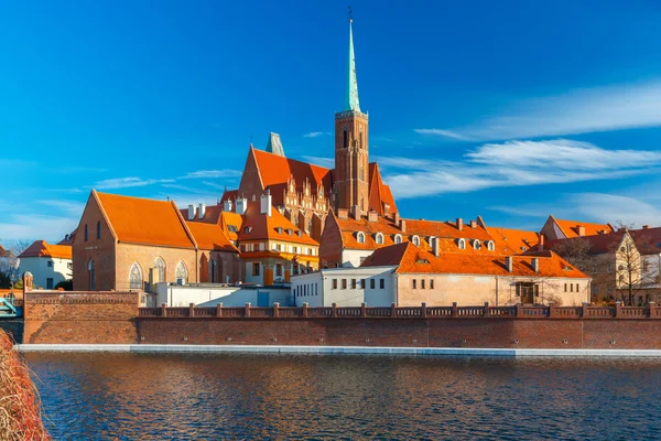 Кафедральный собор остров утром, Вроцлав, Польша — стоковое фото