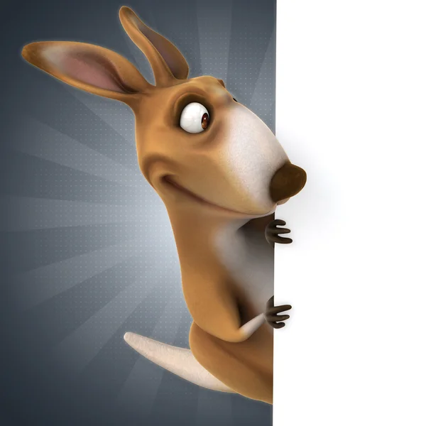Мультфильм смешной кенгуру — стоковое фото