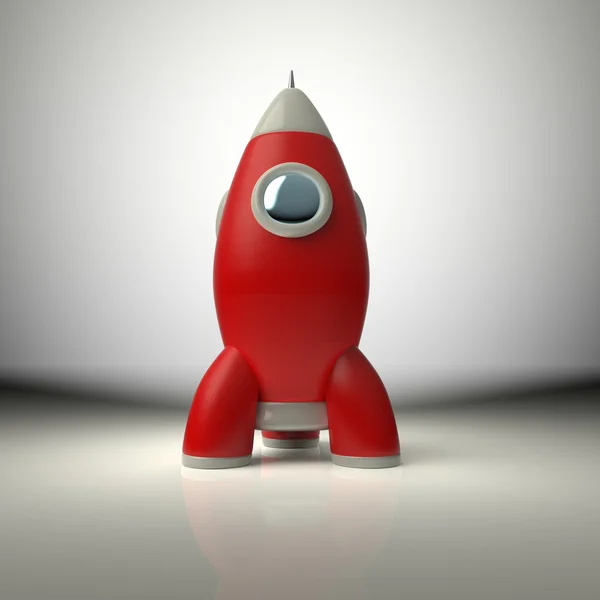 Мультфильм Красная ракета — стоковое фото