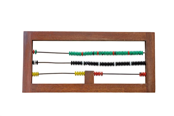 Абак, изолированные на белом фоне — стоковое фото