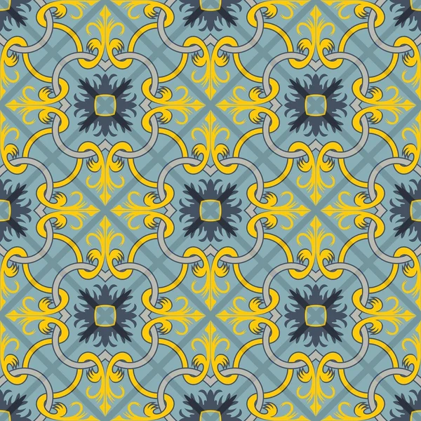 Великолепный бесшовные модели из марокканской плитки — стоковый вектор