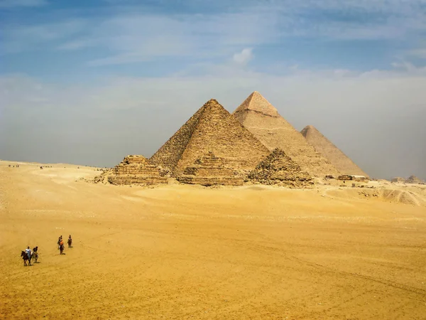 Пирамиды Гиза, Каир, Египет — стоковое фото