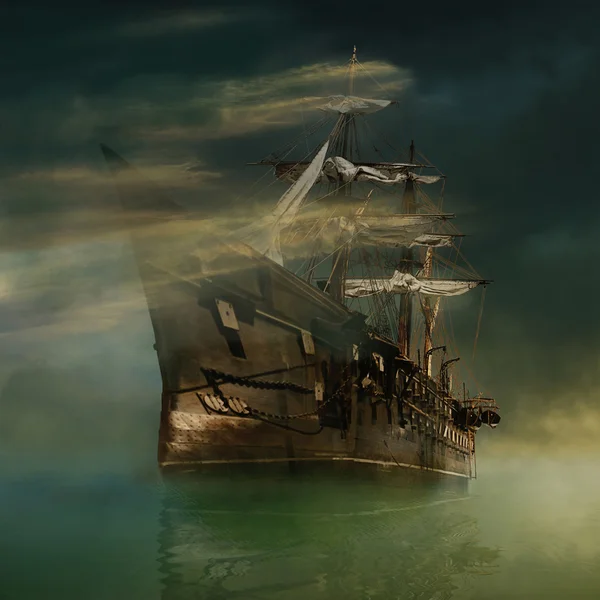 Фантастический корабль — стоковое фото