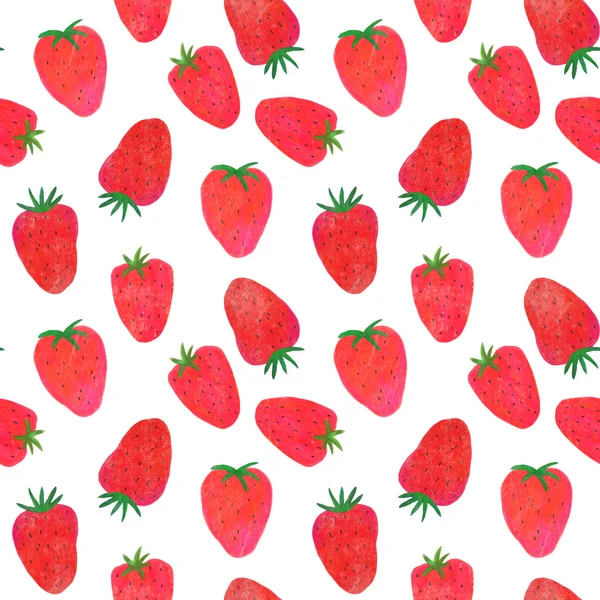Hand drawn Strawberry texture — стоковое фото