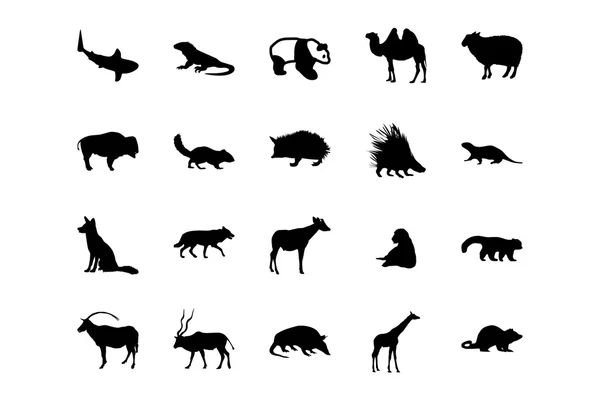 Животных векторные иконки 3 — стоковый вектор