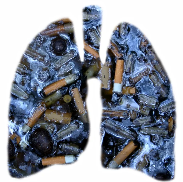 Легких курильщиков — стоковое фото