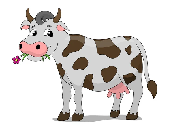 Векторные иллюстрации шаржа коровы — стоковый вектор