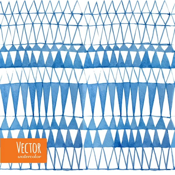 Акварель треугольников бесшовный фон — стоковый вектор