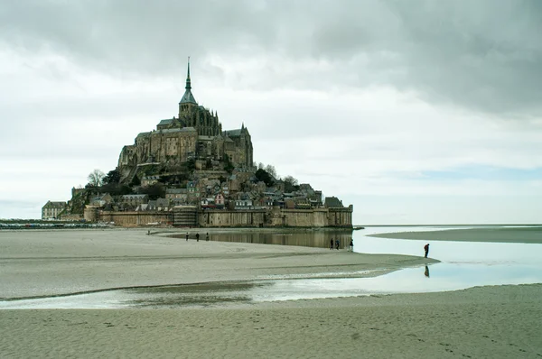 Остров Mont Saint-Michel — стоковое фото