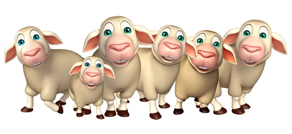 Группа коллекции овец — стоковое фото