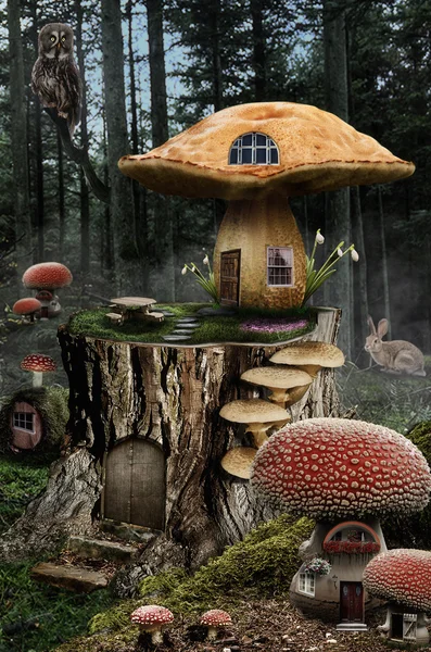 Fairy house (mushroom) — стоковое фото