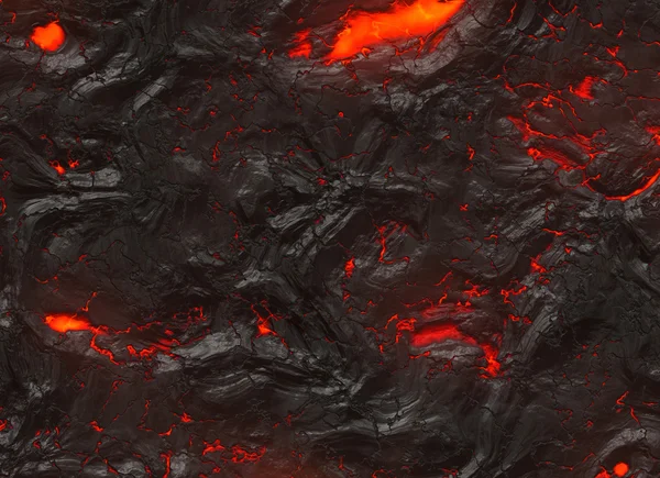 Текстура затвердевших горячей лавы извержения вулкана — стоковое фото