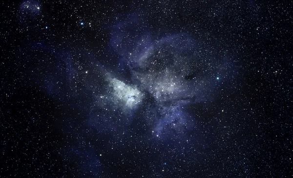 Синий космический фон — стоковое фото