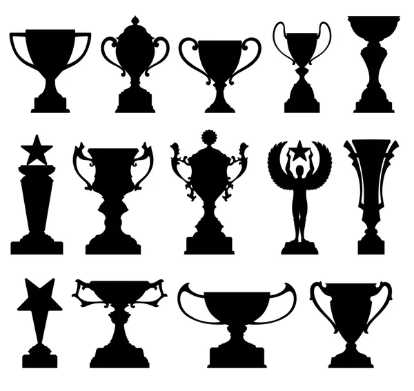 Трофей Кубка набор — стоковый вектор