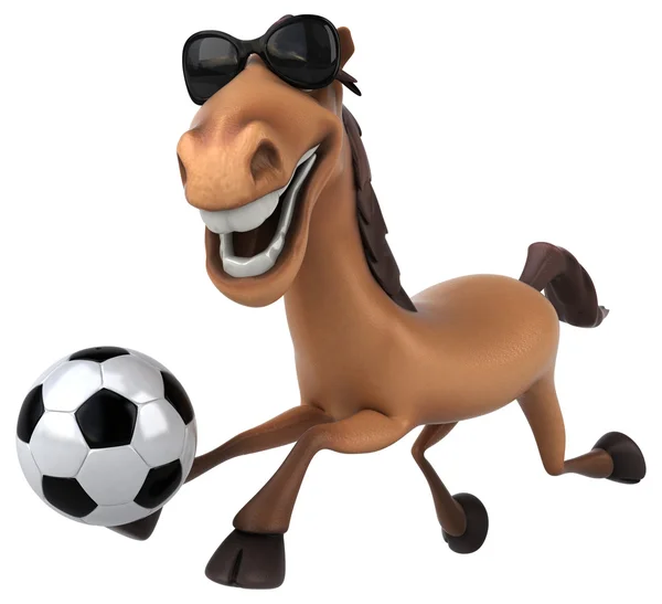 Лошади держа мяч Стоковое Фото