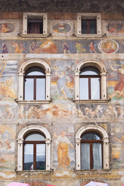 Фасад старинного здания, Тренто Лицензионные Стоковые Фото