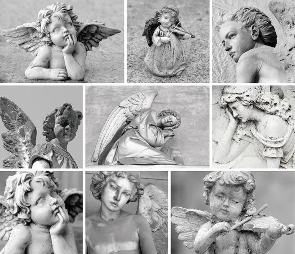 Ангелы-хранители скульптуры Стоковое Изображение
