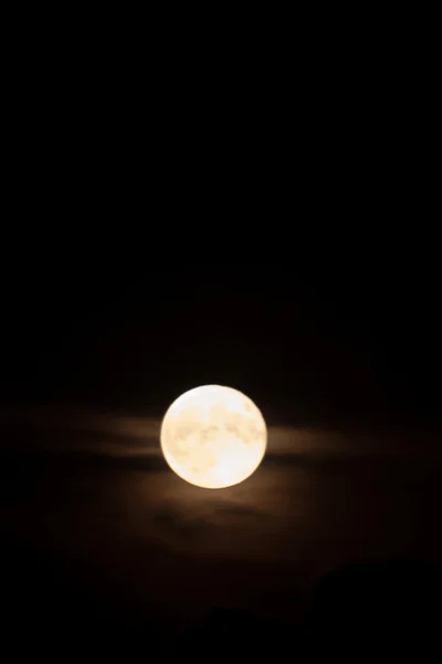 Полная Луна без облаков Стоковая Картинка